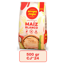 [1007] Arepa Repa Maíz Blanco*500 gr Pac*24